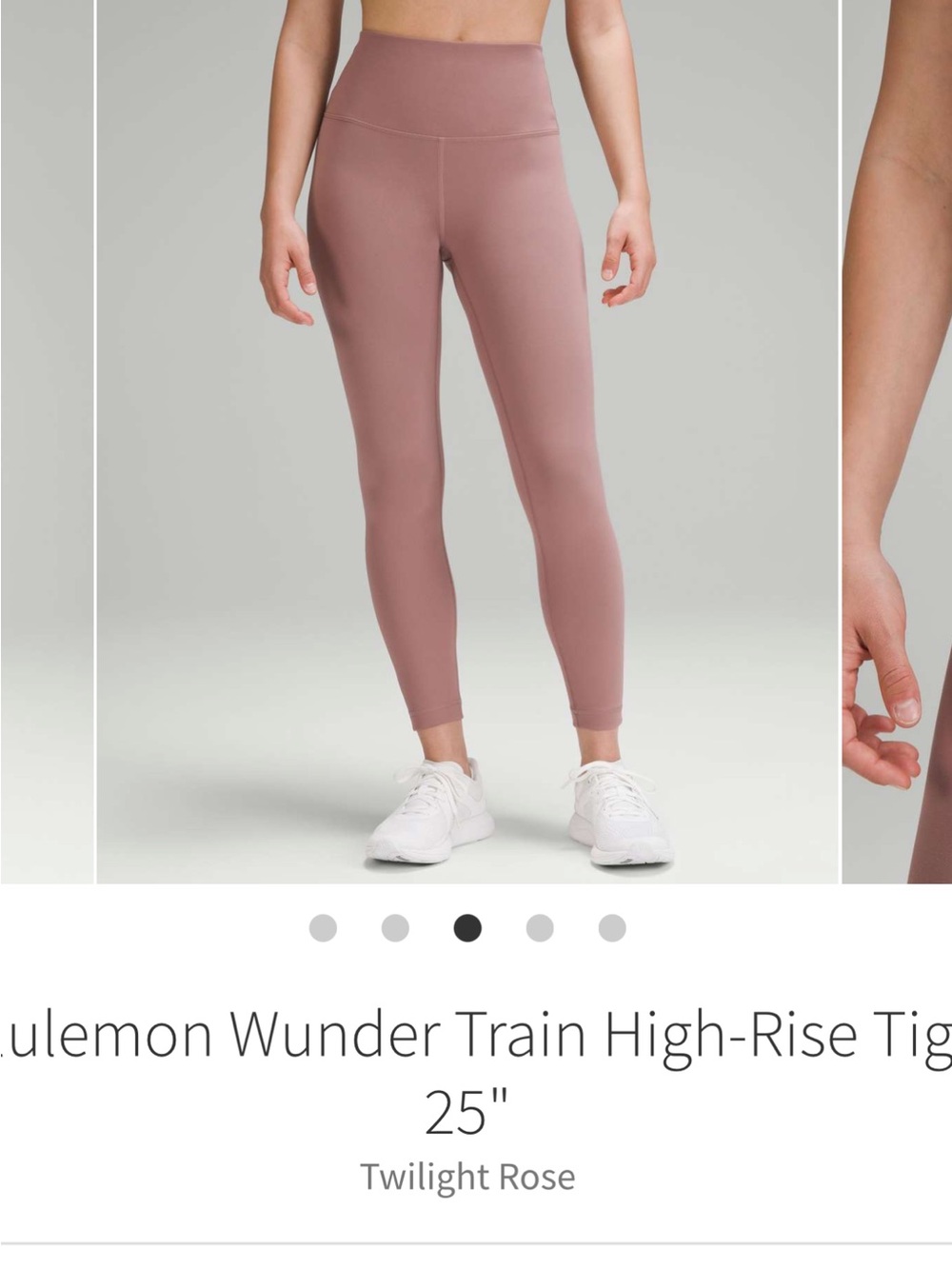 lululemon athletica High-Rise Leggings in Twilight Rose Pink